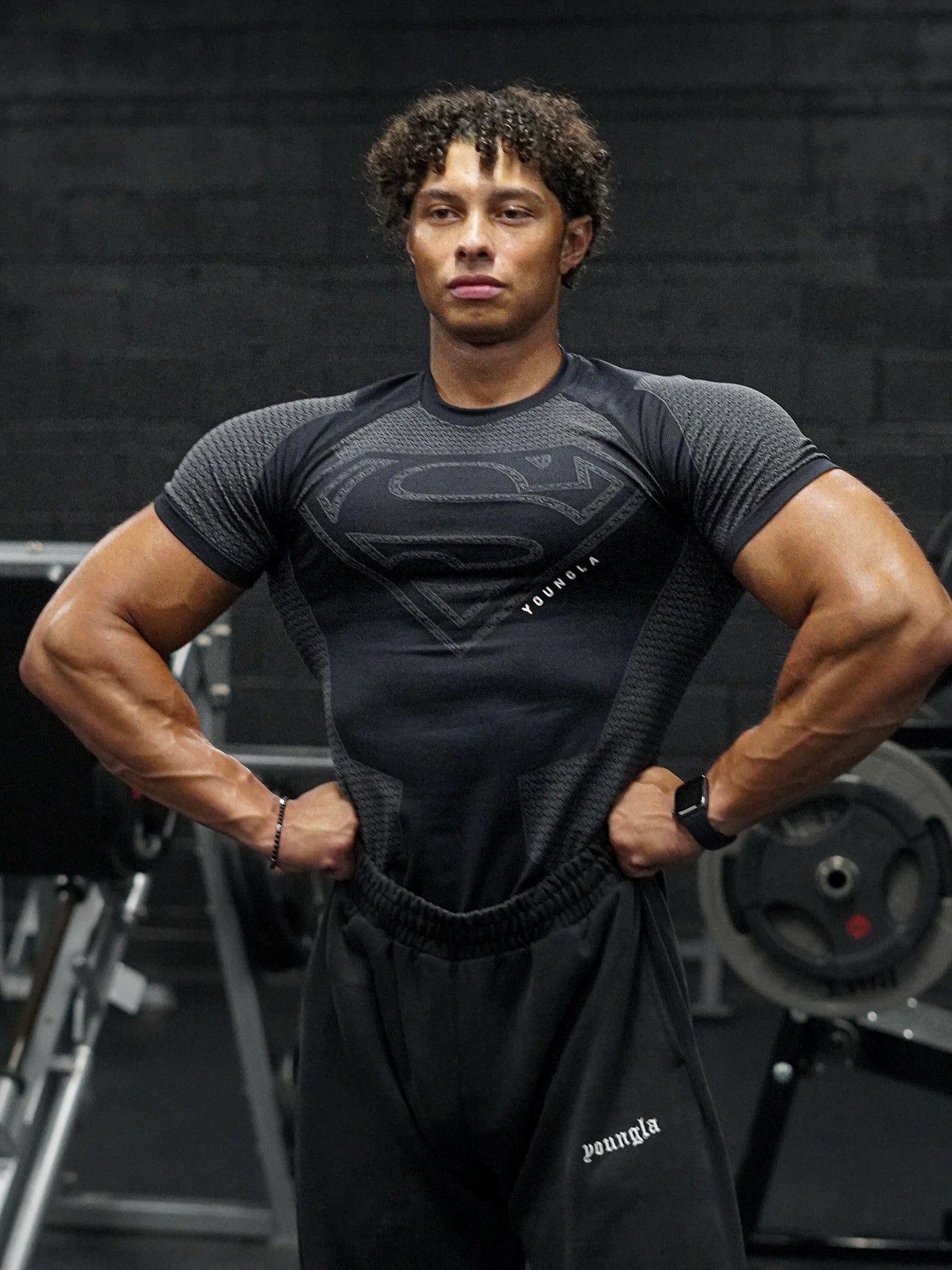youngla superman compression shirt