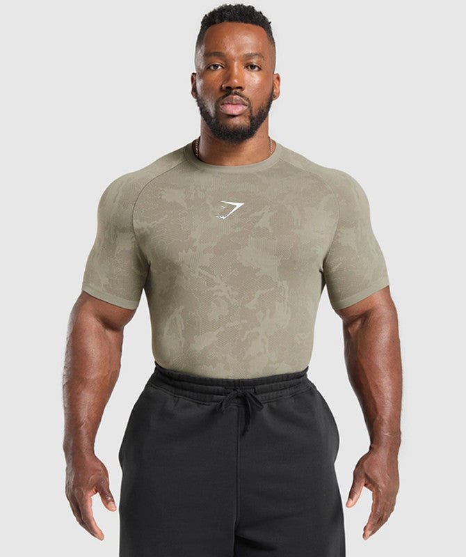 camo seamless gymshark shirt
