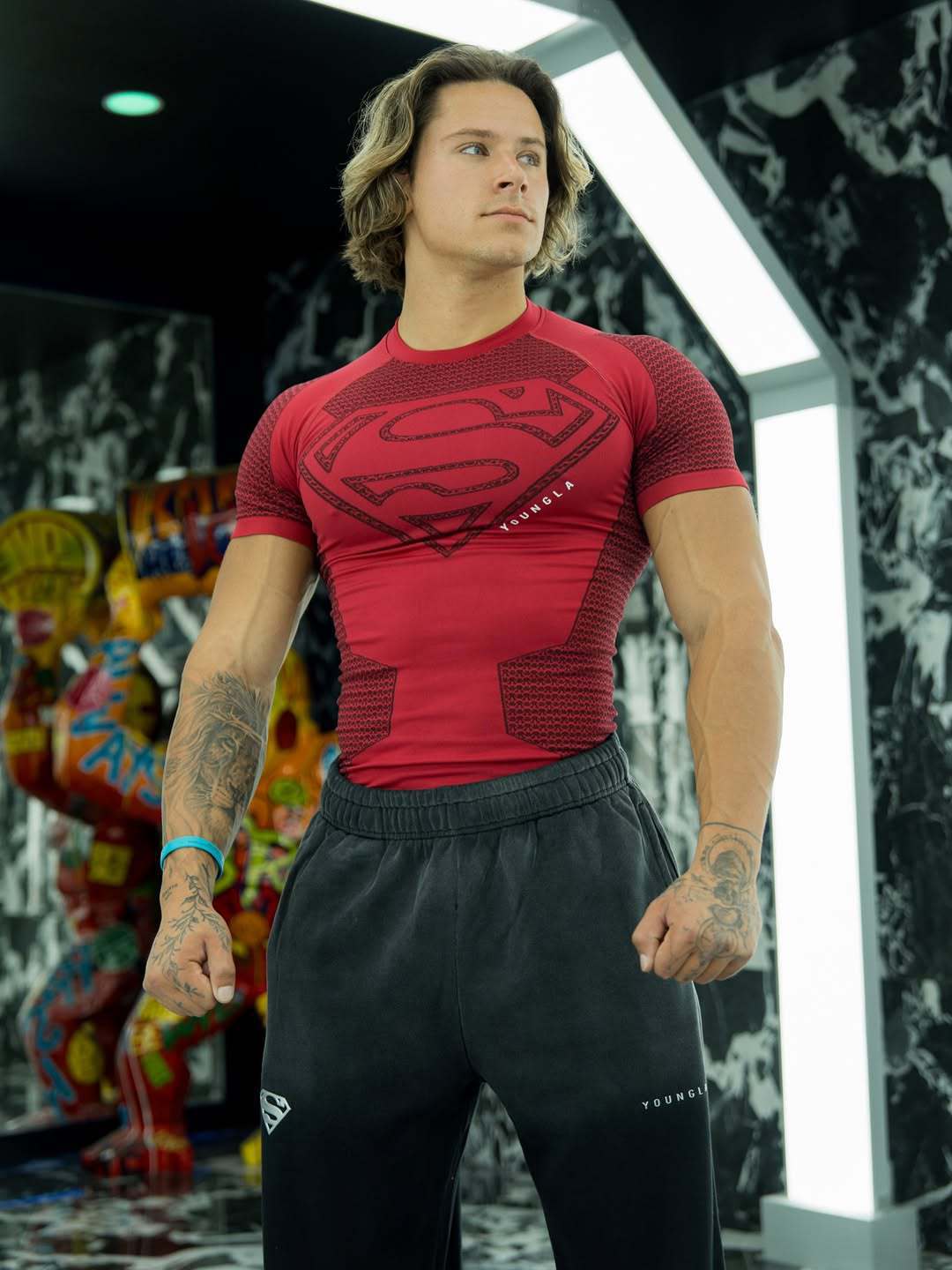 youngla superman compression shirt