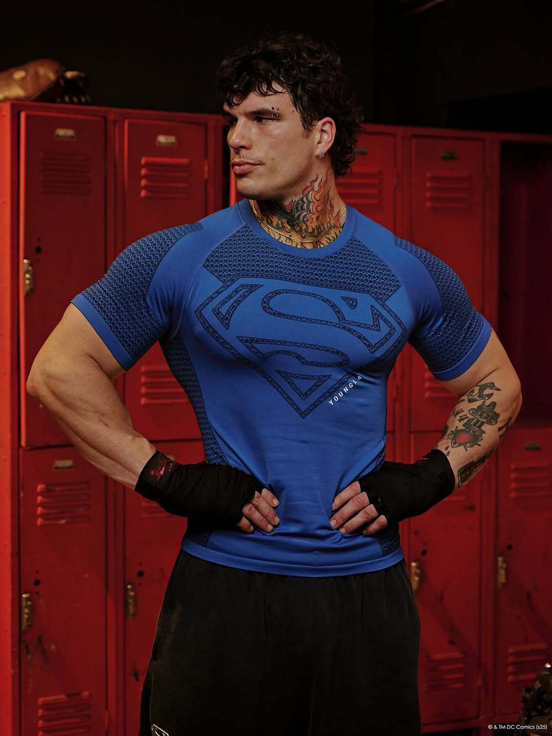 youngla superman compression shirt