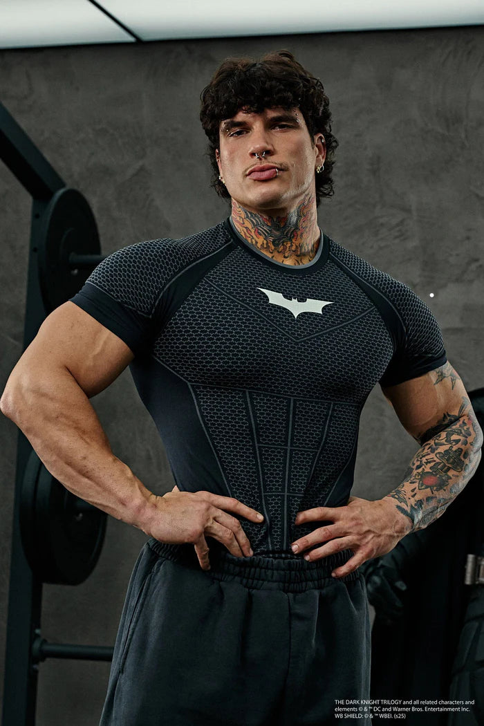 youngla batman compression shirt short sleeve
