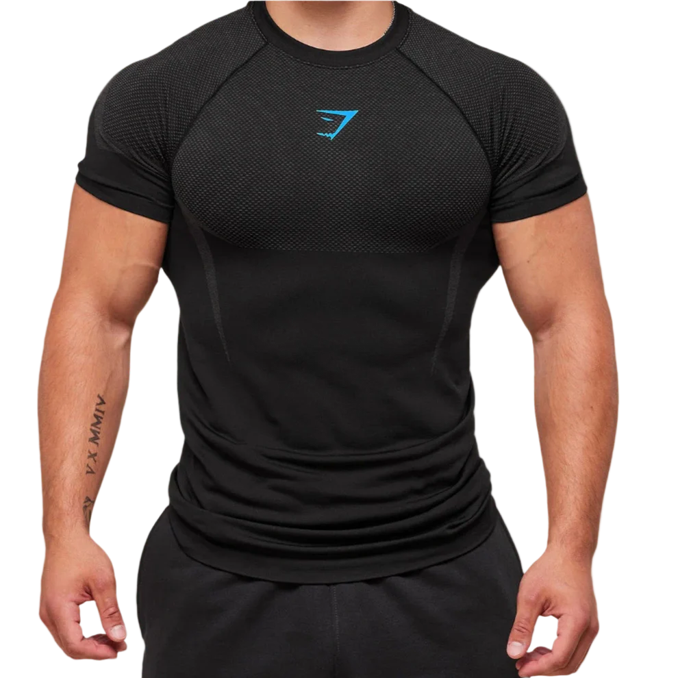 onyx gymshark Compression Shirt