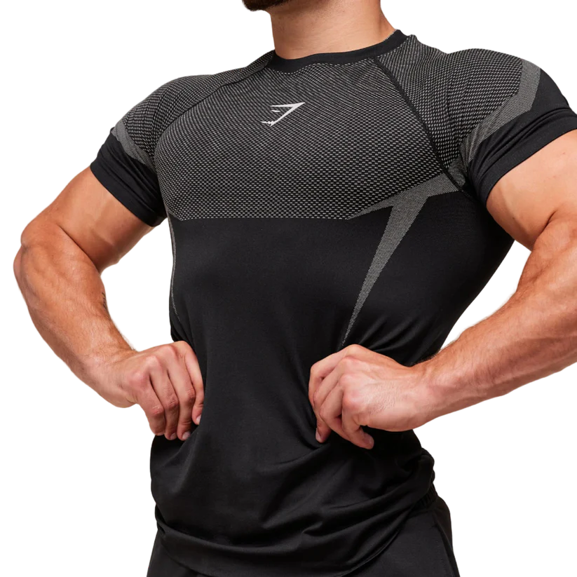 onyx gymshark Compression Shirt