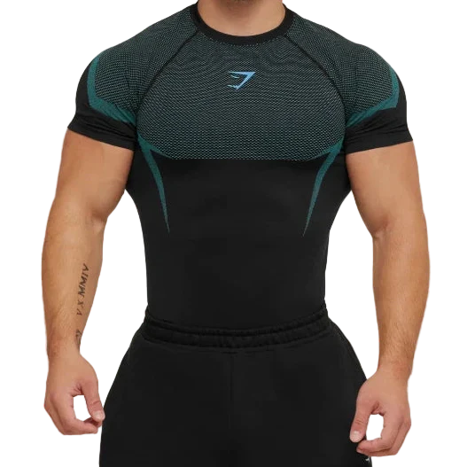 onyx gymshark Compression Shirt